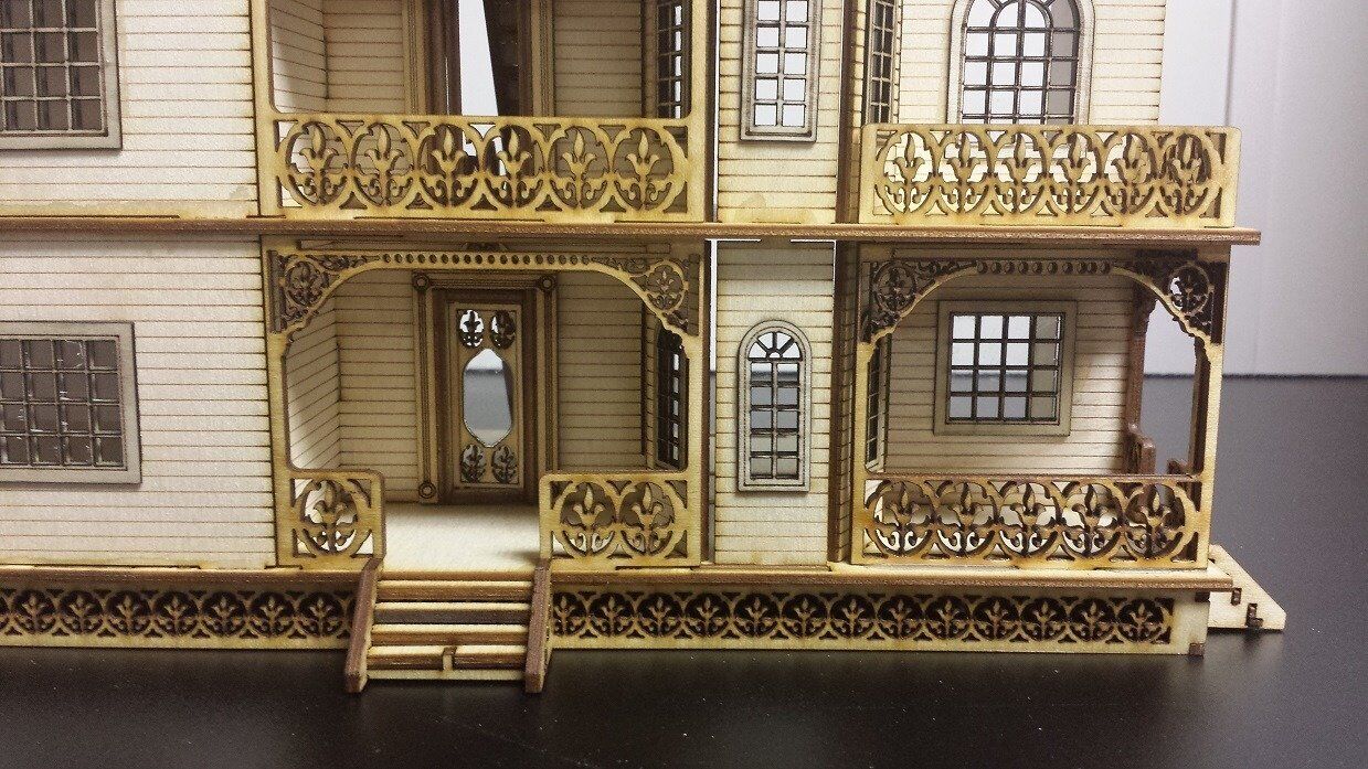 Jasmine Gothic Victorian Dollhouse Quarter Scale/ 1:48 Scale Kit