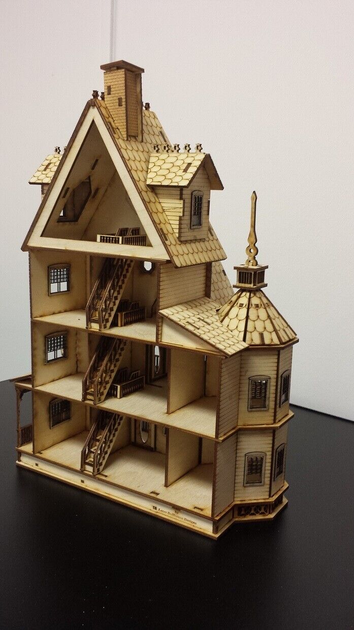 Ashley Gothic Victorian Quarter Scale Dollhouse Kit (1:48)