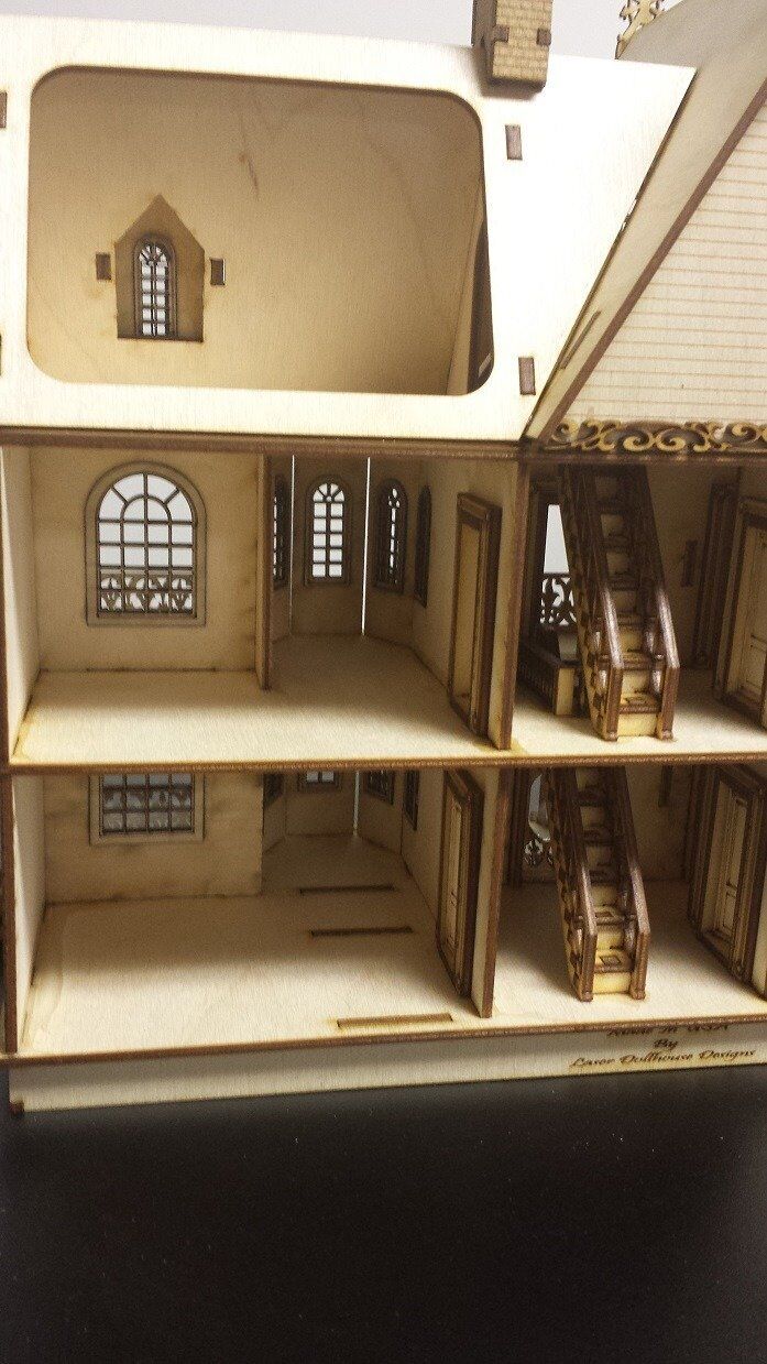 Jasmine Gothic Victorian Dollhouse Quarter Scale/ 1:48 Scale Kit