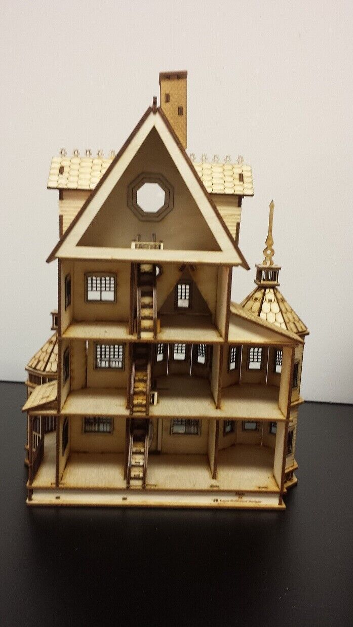 Ashley Gothic Victorian Quarter Scale Dollhouse Kit (1:48)