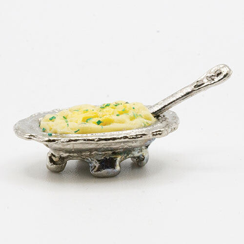 Dollhouse Miniature Dish of Mashed Potatoes