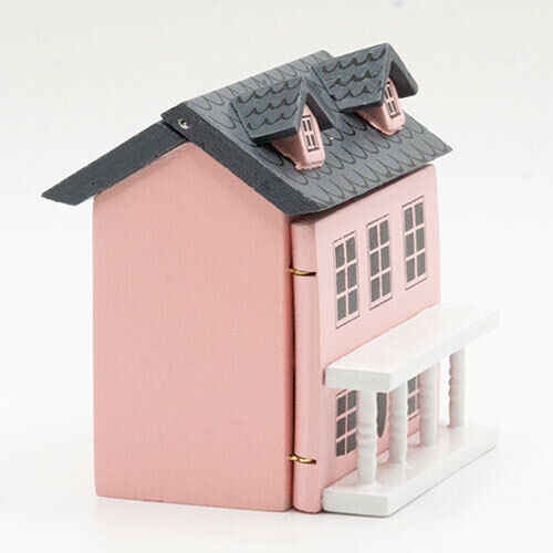 Dollhouse Miniature Small Pink  Dollhouse for a Dollhouse