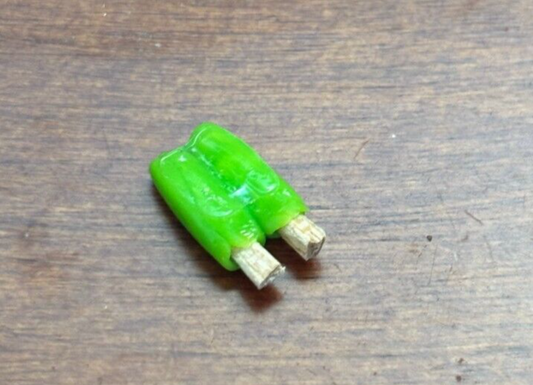 Dollhouse Miniature Lime Popsicle Handcrafted