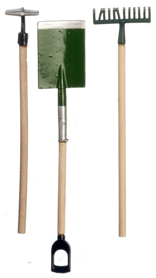 Dollhouse Miniature Garden Tools Set of 3