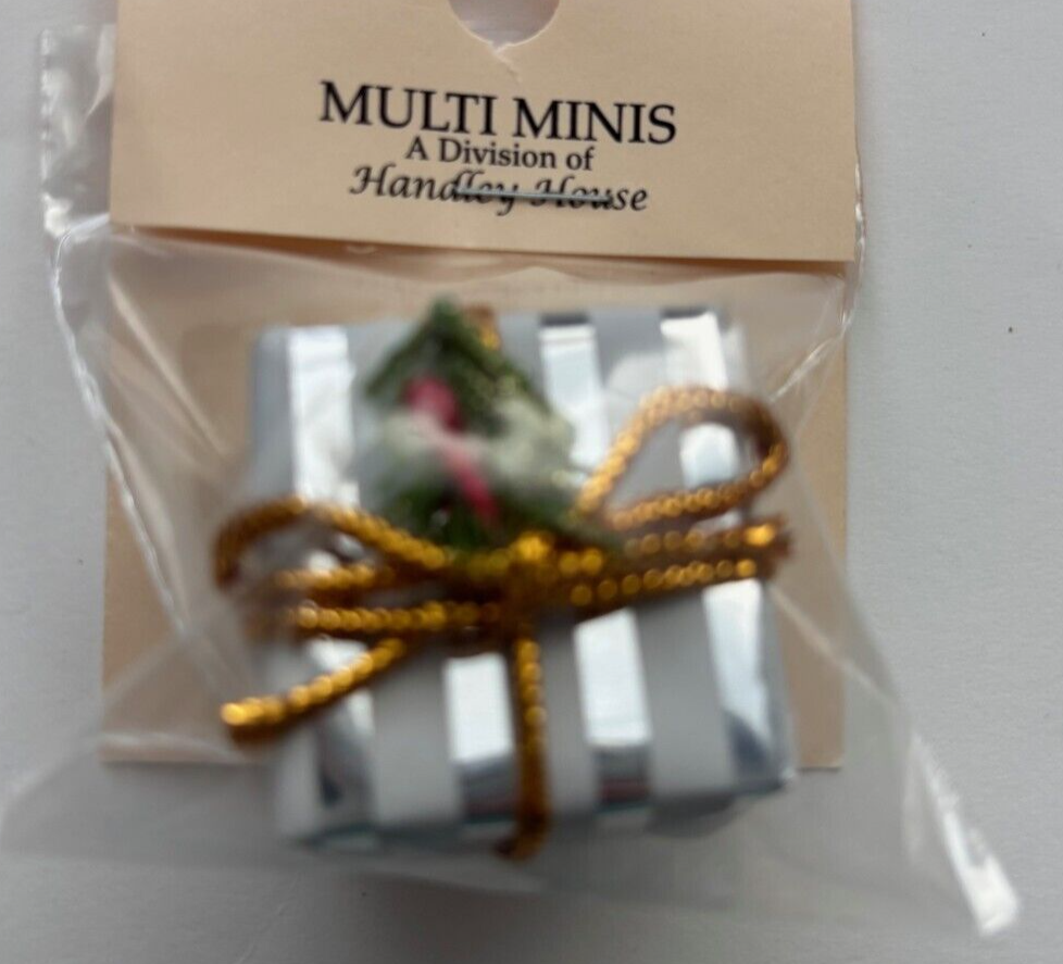 Dollhouse Miniature Wrapped Christmas Gift