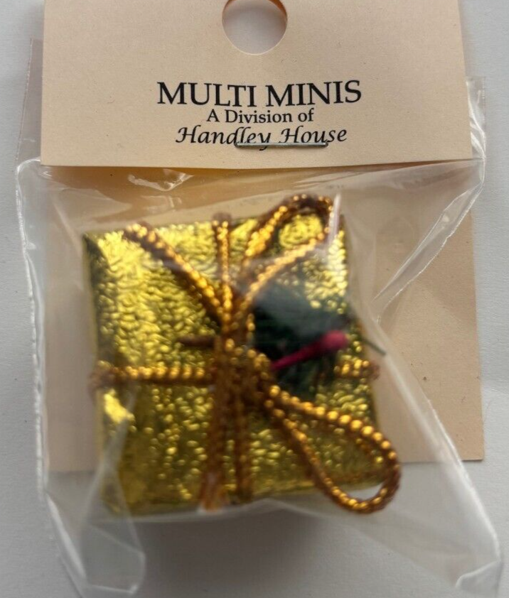 Dollhouse Miniature Wrapped Christmas Gift