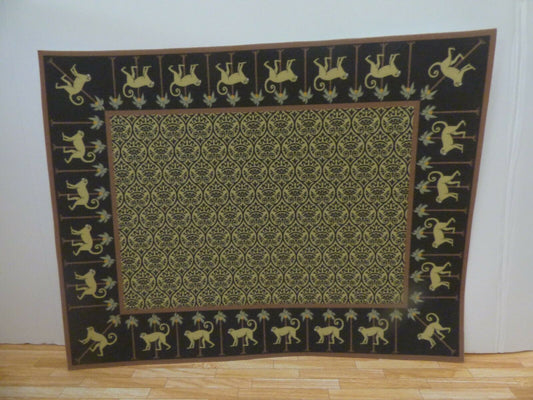 Dollhouse Miniature Brodnax Rug #108 Monkey