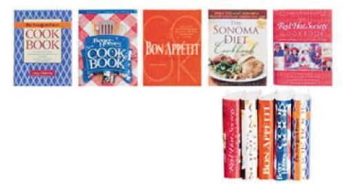 Dollhouse Miniature Cookbook Set #1, Set of 5