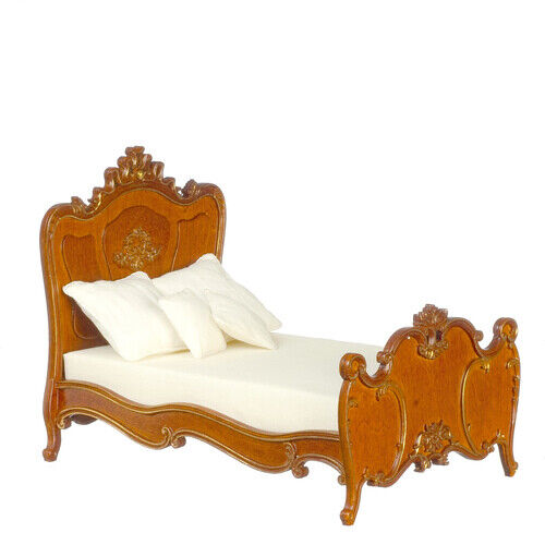 JBM Dollhouse Miniature American Late Victorian Bed 1900
