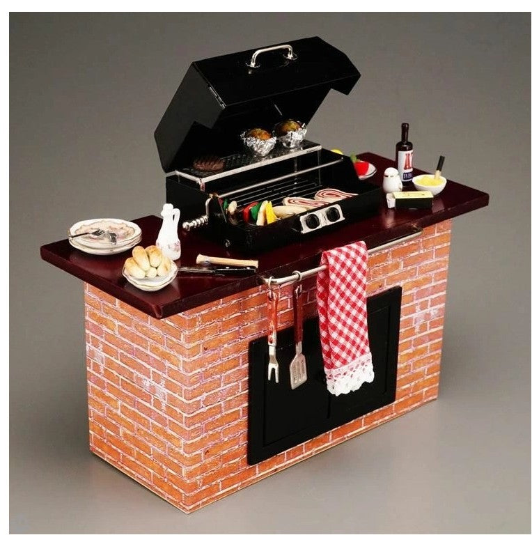 Reutter Porcelain - Filled Barbecue Grill - Dollhouse Miniature