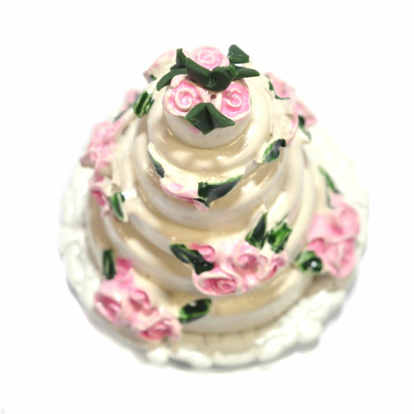 Dollhouse Miniature Decorative Wedding With Pink Roses