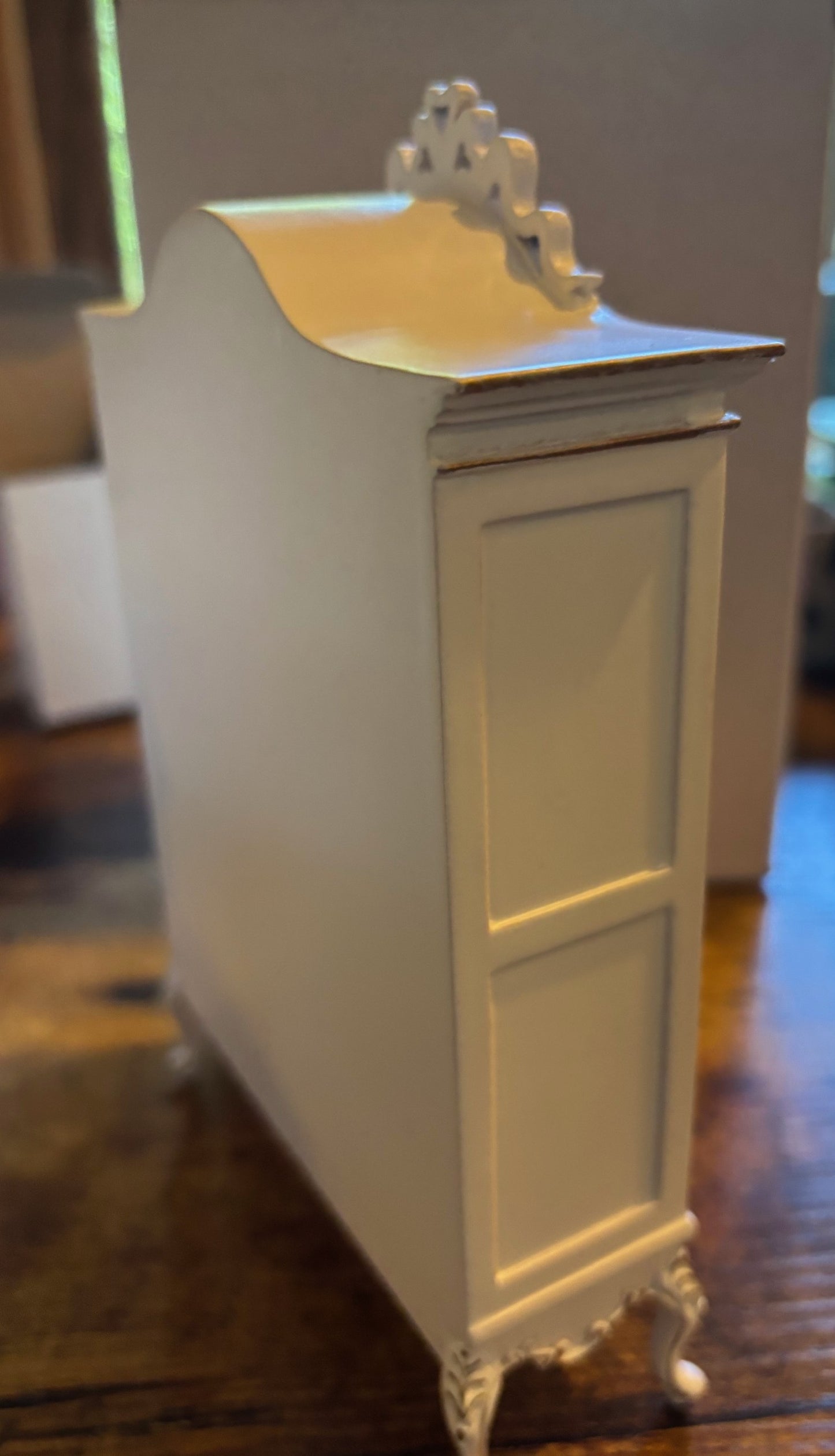 Dollhouse Miniature JBM American Late Victorian Wardrobe in White