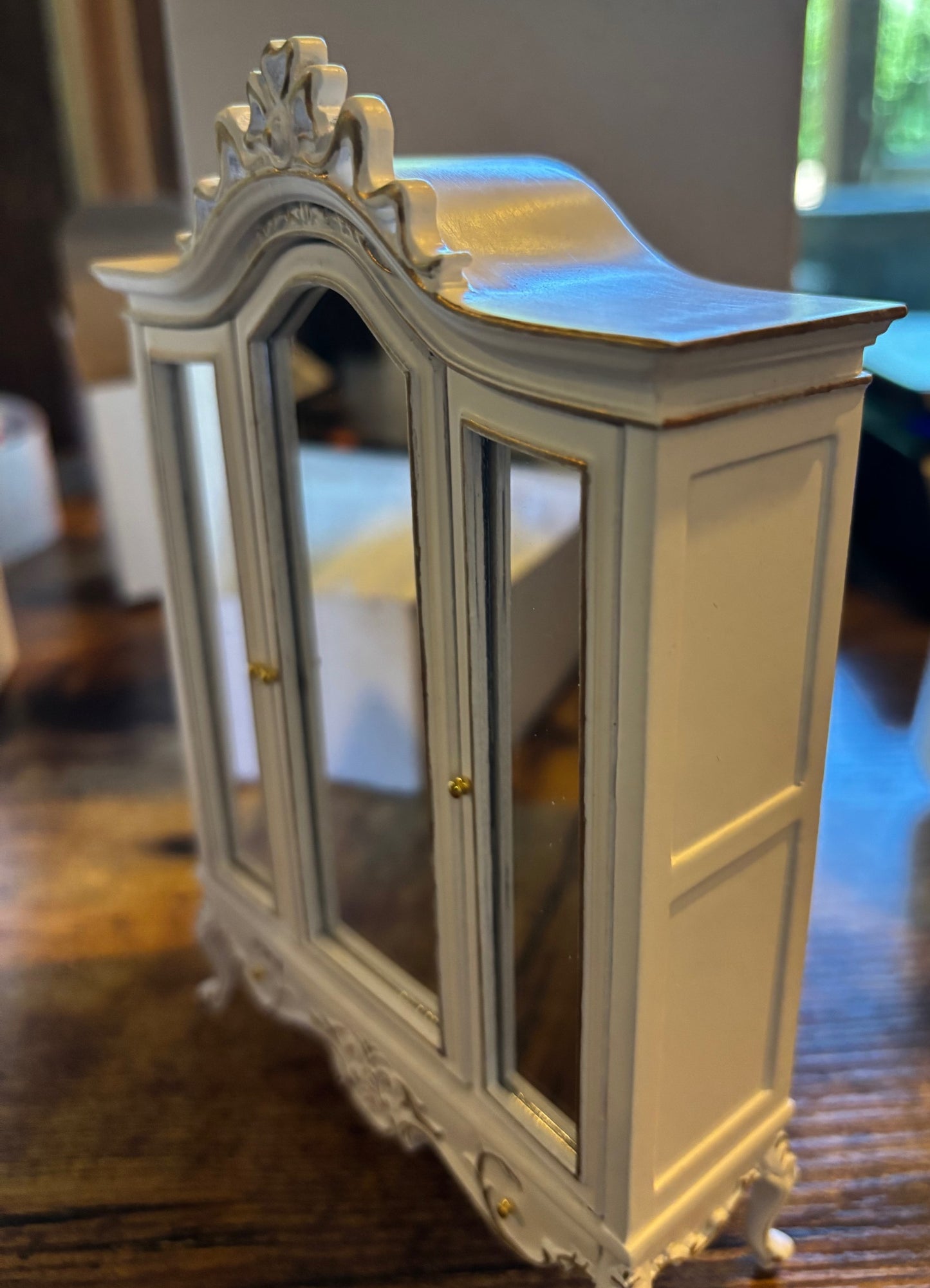 Dollhouse Miniature JBM American Late Victorian Wardrobe in White