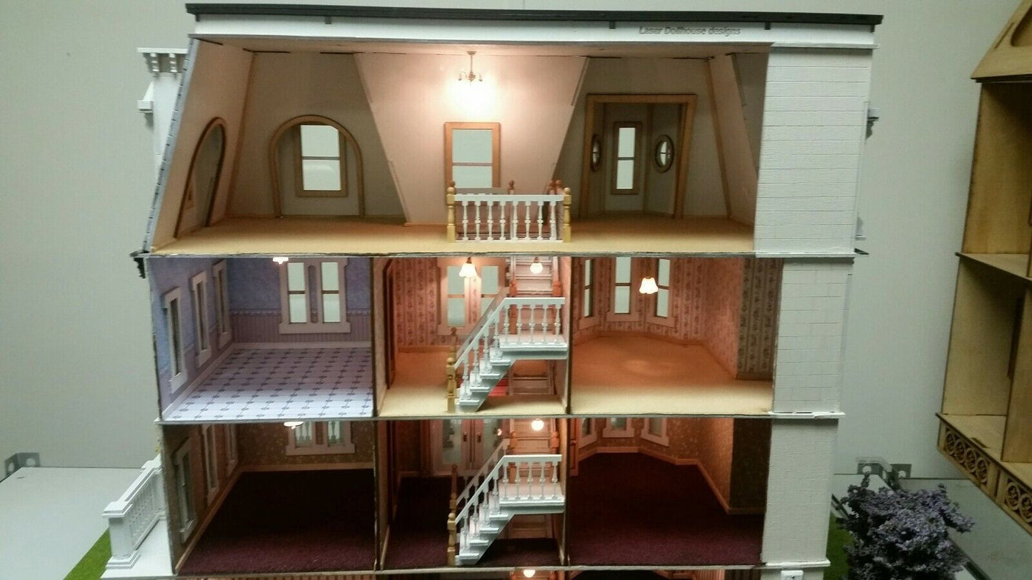 Hegeler Carus Mansion 1:24 scale Dollhouse Kit