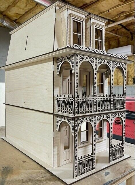 St. Charles French Quarter Dollhouse 1:12 Scale Kit