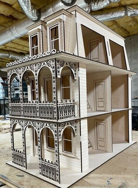 St. Charles French Quarter Dollhouse 1:12 Scale Kit
