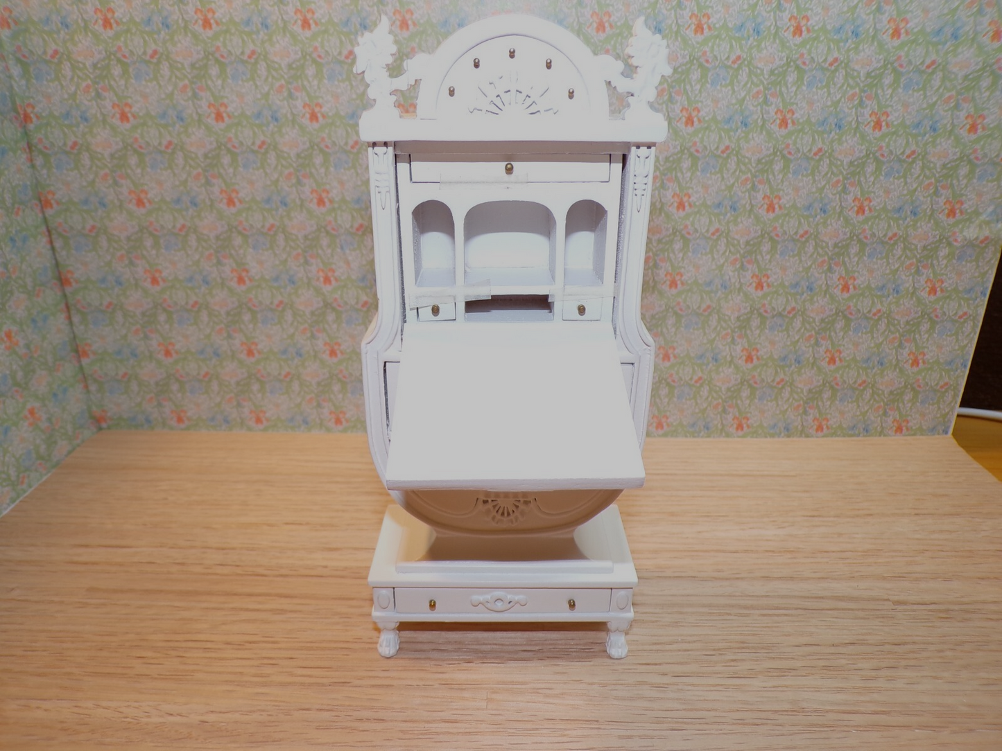 Miniature Dollhouse White Secretary/Desk by Hansson