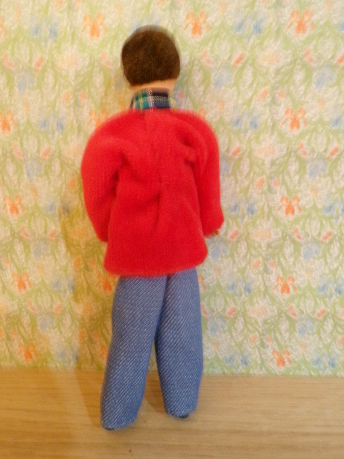 Dollhouse Caco Male in Red Sweater Doll  1/12 Scale