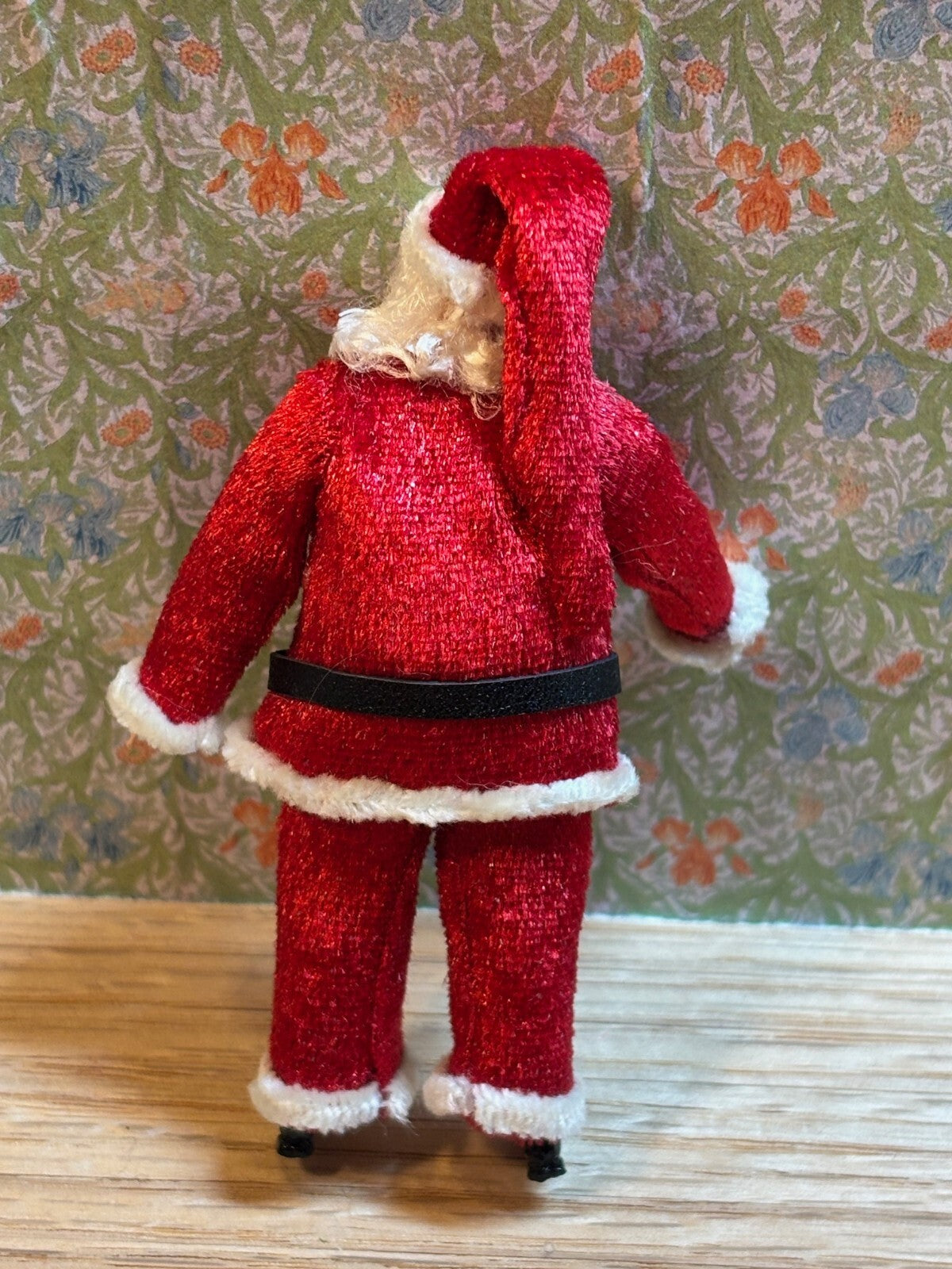 Dollhouse Miniature Santa Doll with Toy Bag 1/24 Scale by Falcon Miniatures