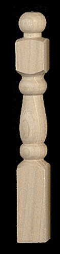 Dollhouse Miniature Turned Newel Posts, 6 Pieces, by Houseworks