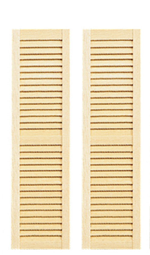 Dollhouse Miniature Medium Louvered Shutters, Pair, by Houseworks