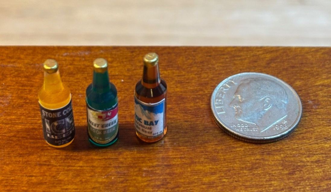 Dollhouse Miniature Beer Set - Stone, Westcreek, Arctic Bay - Handcrafted