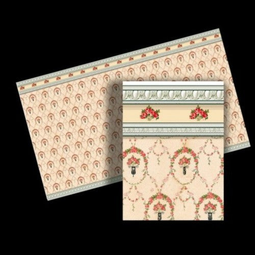 Dollhouse Wallpaper/Flooring Complete Room Decoration Kit #1