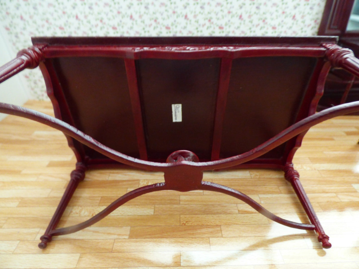 Dollhouse Miniature Mahogany Dining Room Set of 6 by Hansson