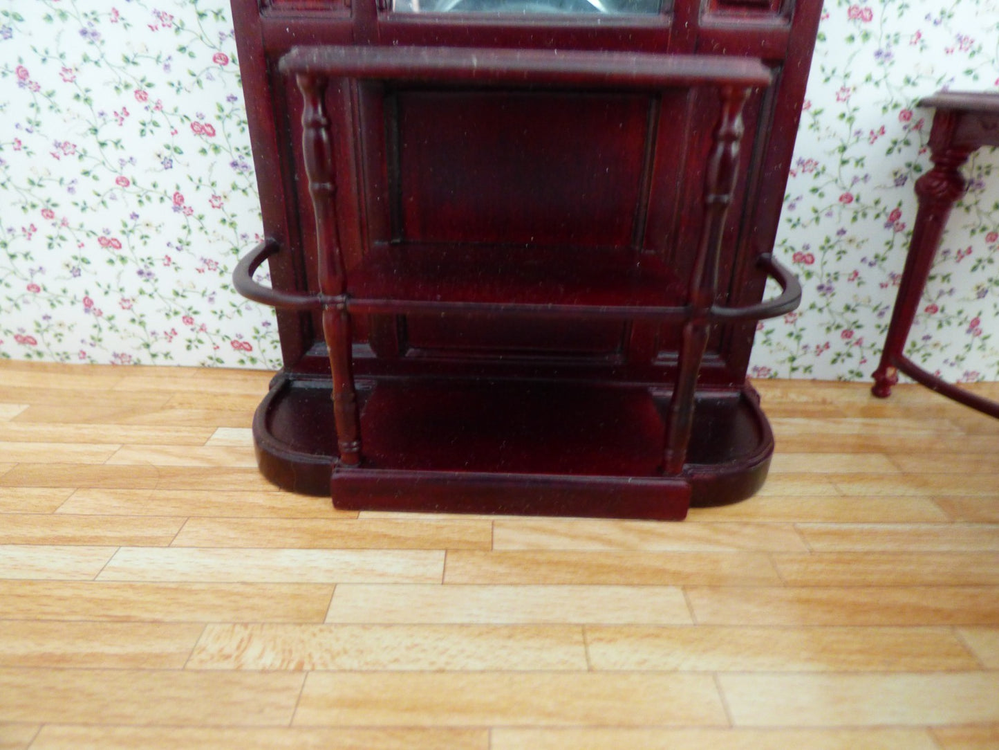 Dollhouse Miniature Mahogany Dining Room Set of 6 by Hansson