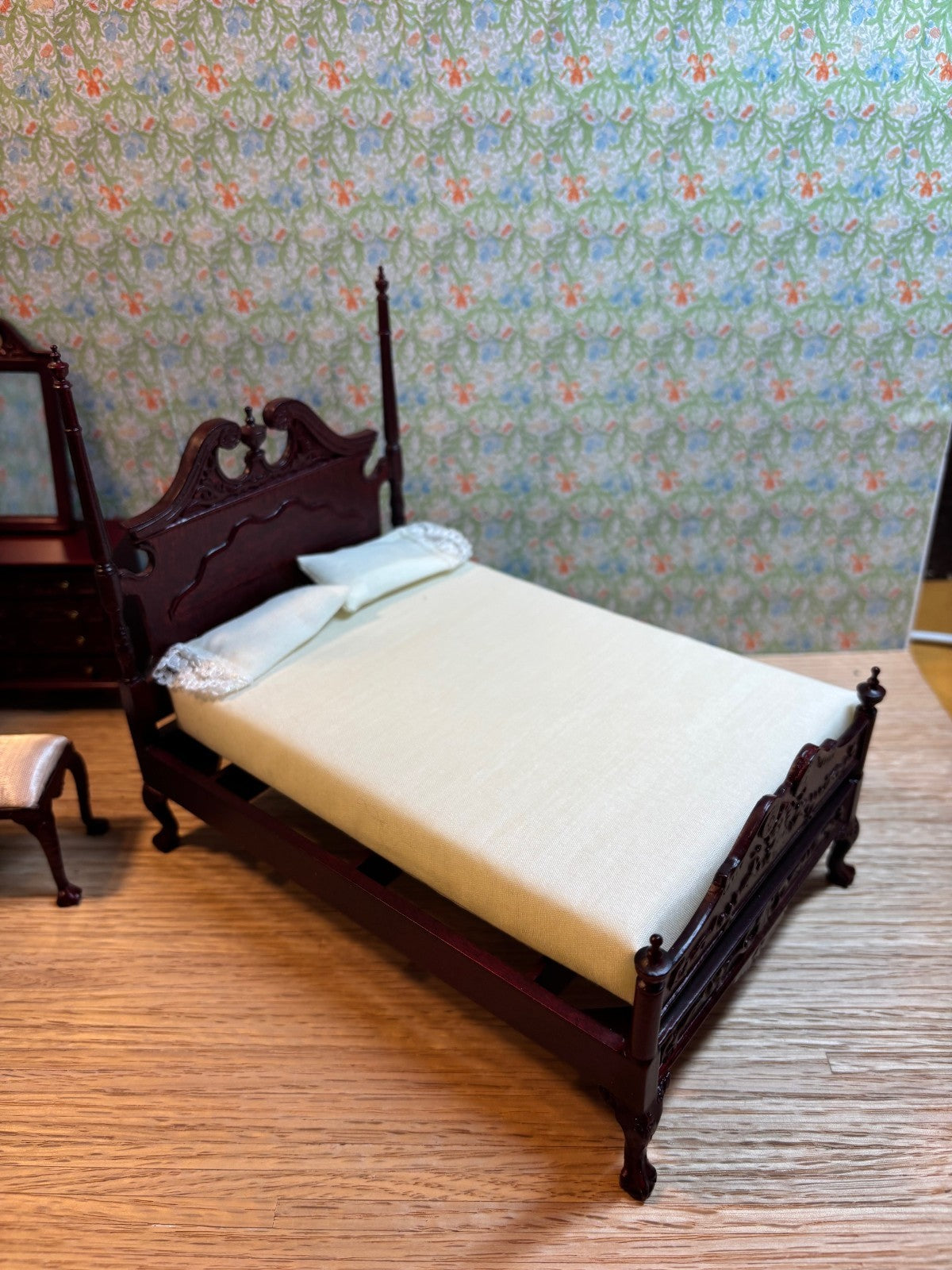 Dollhouse Miniature 4-Piece Bedroom Set by Hansson - High End