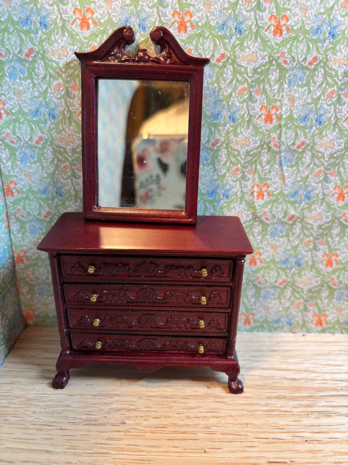 Dollhouse Miniature 4-Piece Bedroom Set by Hansson - High End