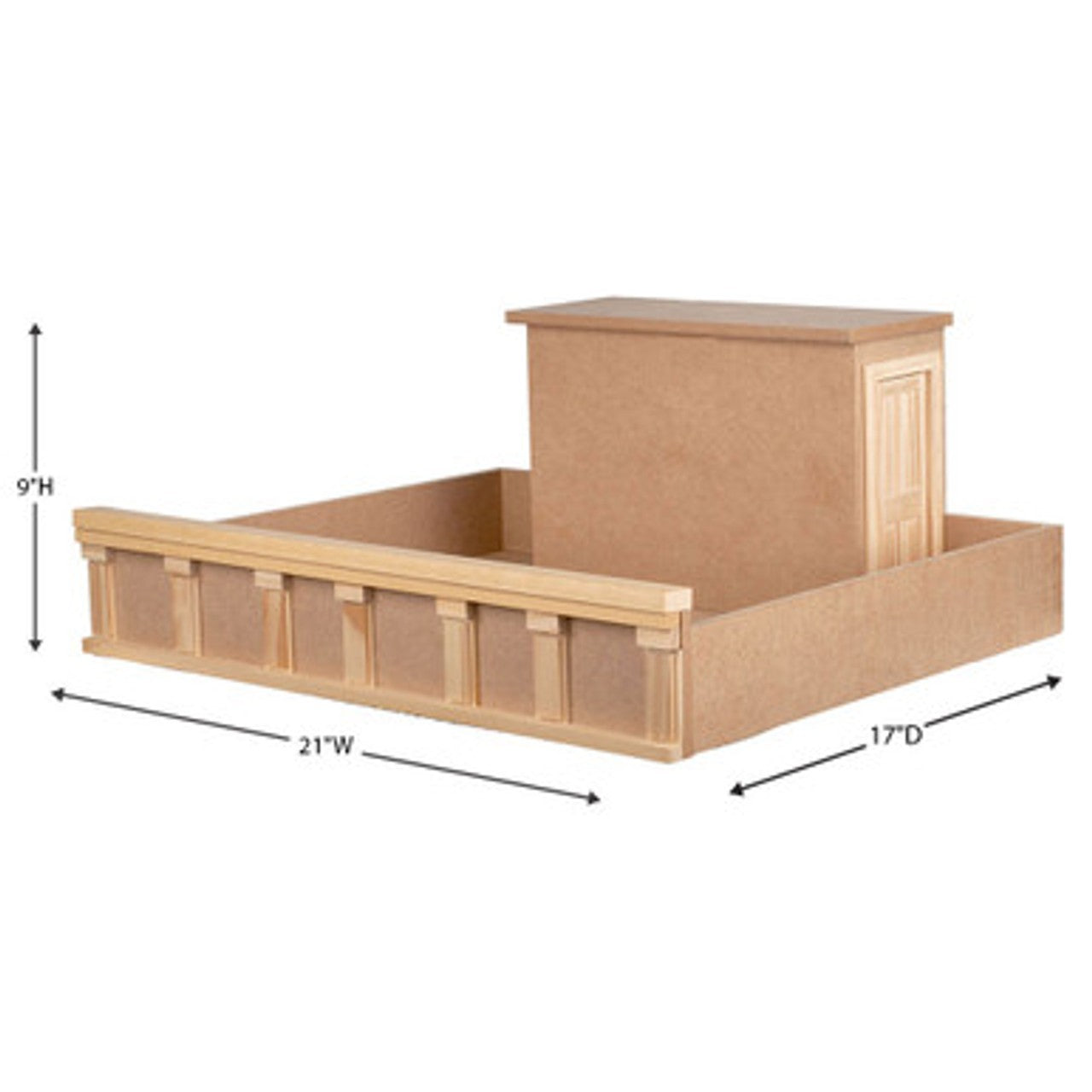 Yorktown Loft Rooftop Terrace Dollhouse Kit 1:12 Scale by Houseworks