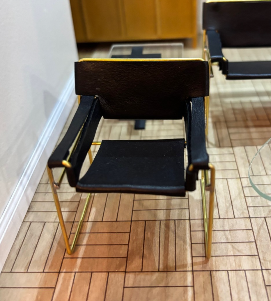 Miniature Dollhouse Wassily Style Living Room Set, 6 Pieces by Warren Richardson