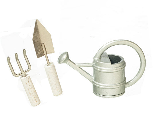Dollhouse Miniature Set of 3 Gardening Tools