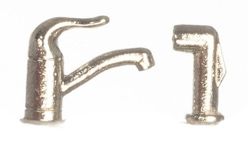 Dollhouse Miniature 2 Piece Faucet Set by Falcon Miniatures