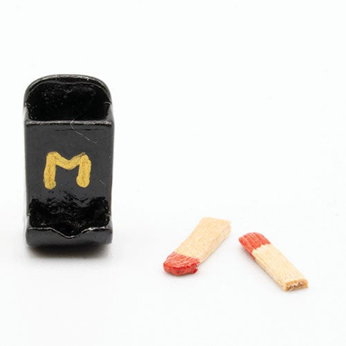 Dollhouse Miniature Match Box Holder