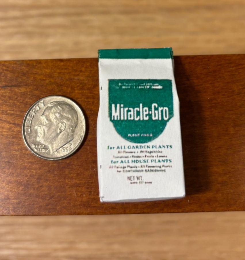 Dollhouse Miniature Miracle Gro Bag