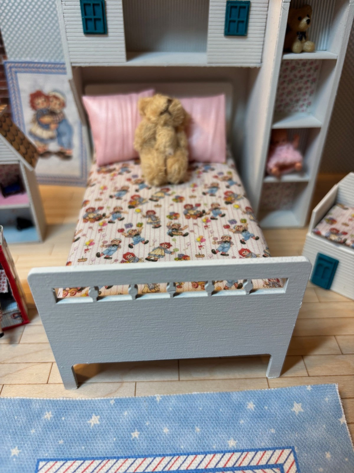 Dollhouse Miniature Handcrafted Girl's Dollhouse Bedroom