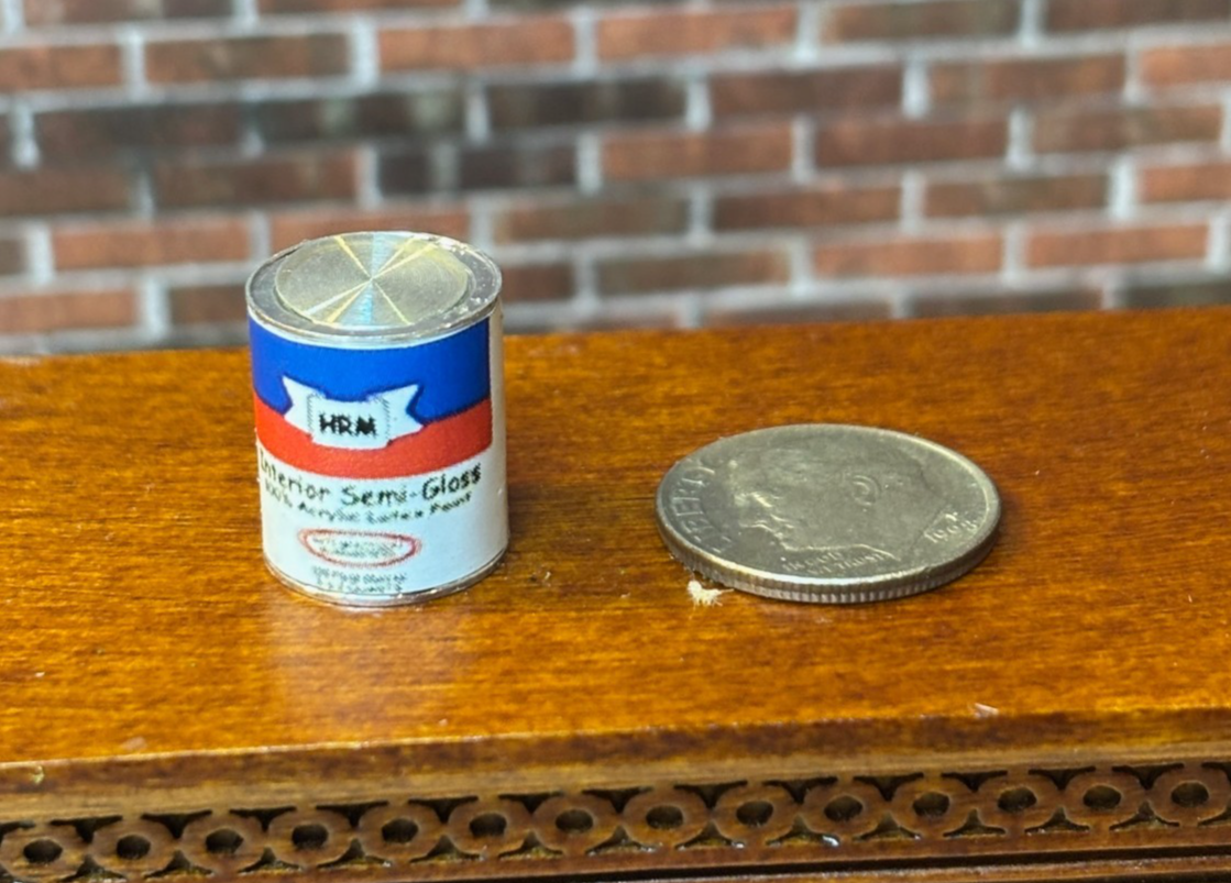 Dollhouse Miniature Paint Can  - Gallon
