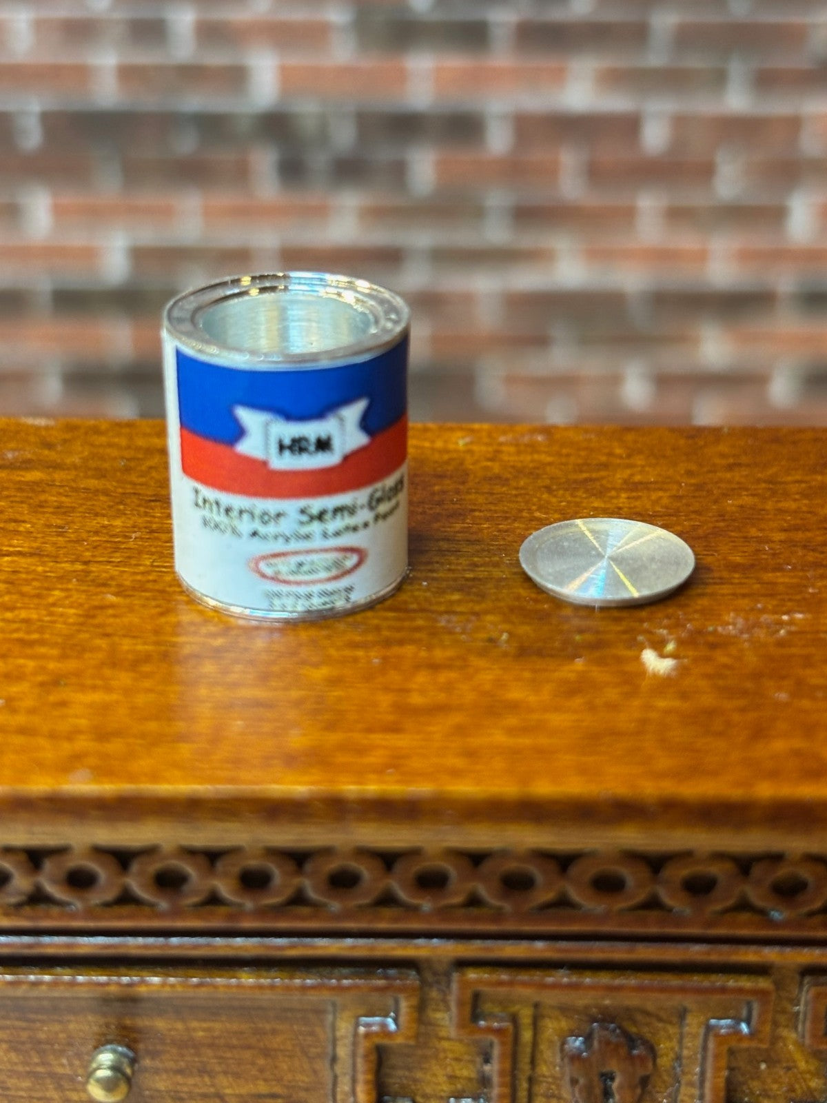 Dollhouse Miniature Paint Can  - Gallon