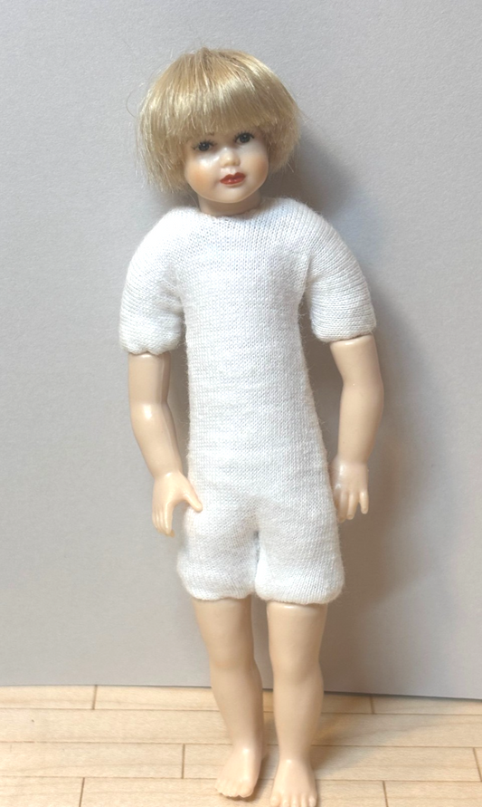 Heidi Ott #XKK15 Dollhouse Miniature 1:12 Scale Blonde Boy Doll