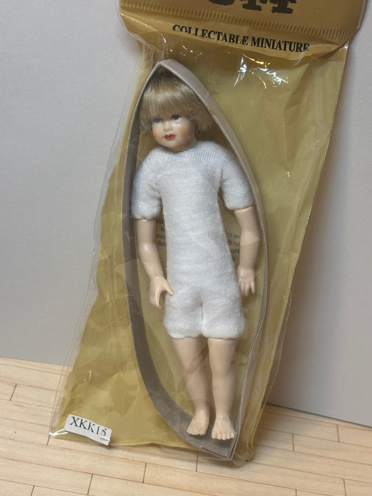 Heidi Ott #XKK15 Dollhouse Miniature 1:12 Scale Blonde Boy Doll