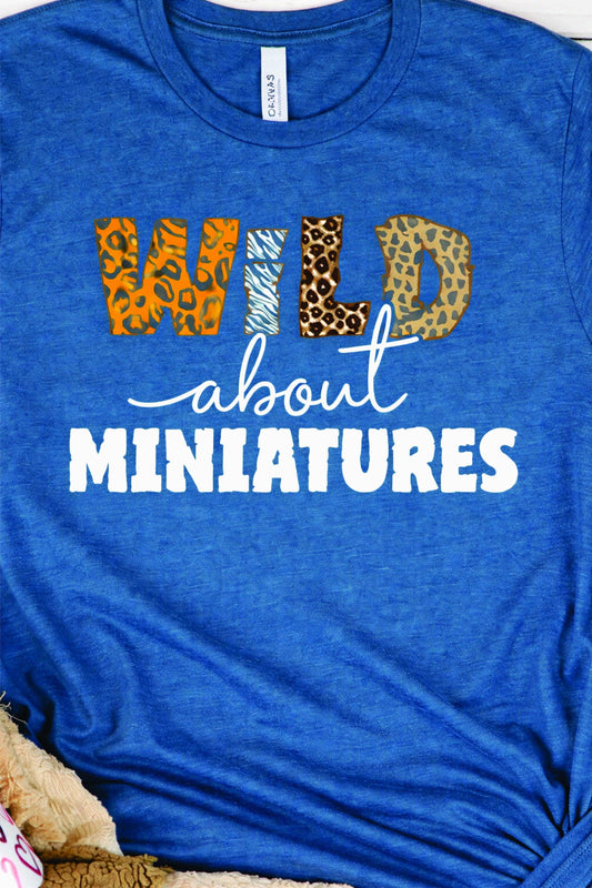 Dollhouse Miniaturist T-Shirt "Wild About Miniatures"