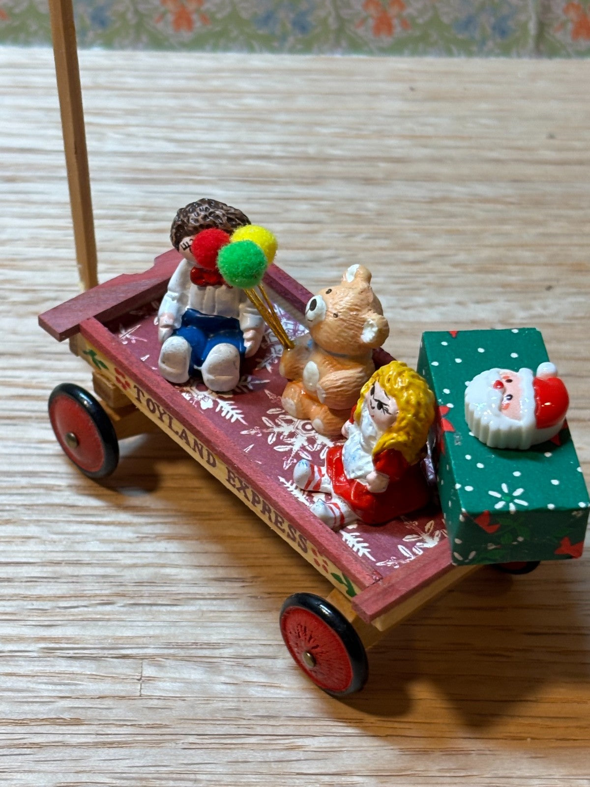 Dollhouse Miniature Toyland Express Wagon #2 Handcrafted