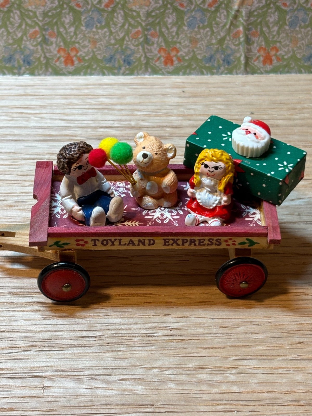 Dollhouse Miniature Toyland Express Wagon #2 Handcrafted