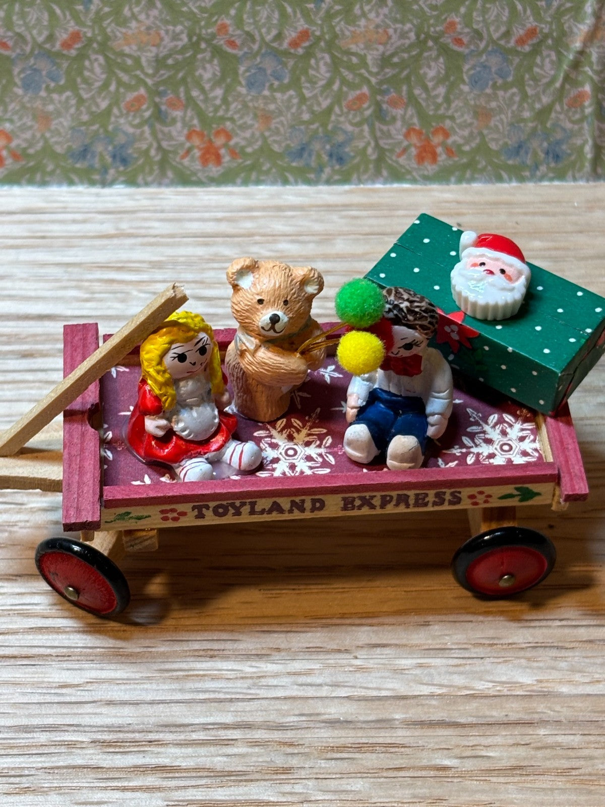 Dollhouse Miniature Toyland Express Wagon #1 Handcrafted