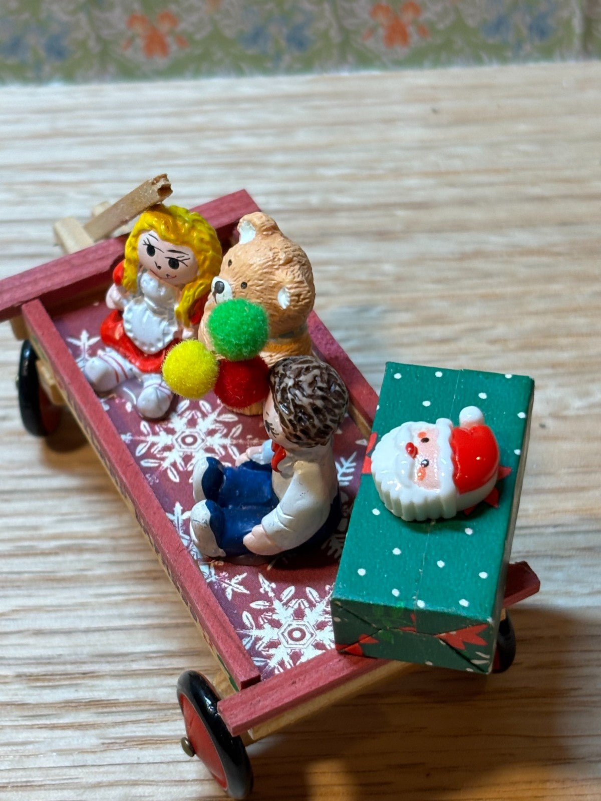 Dollhouse Miniature Toyland Express Wagon #1 Handcrafted