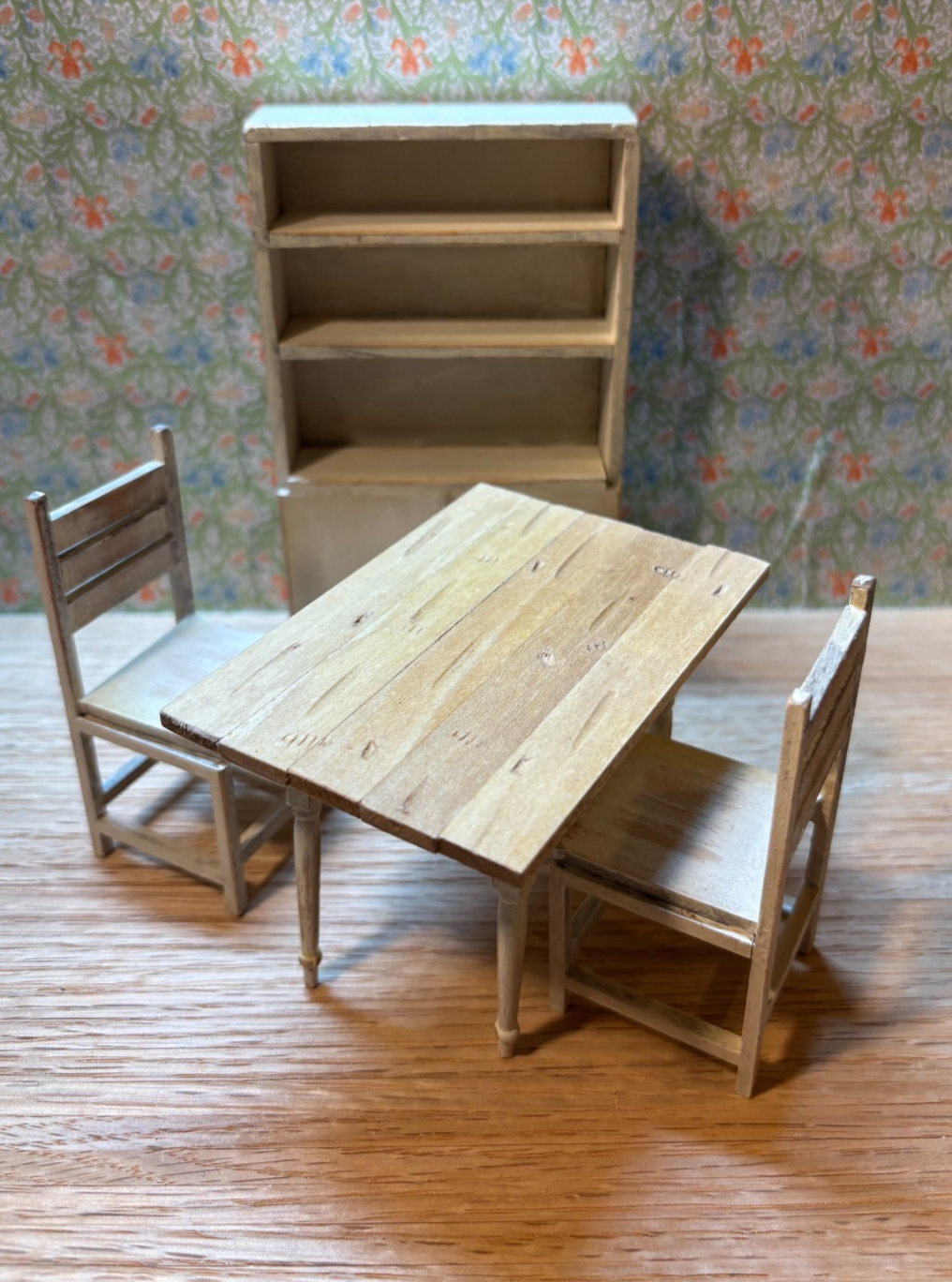 Dollhouse Miniature Colonial Kitchen Set Handcrafted
