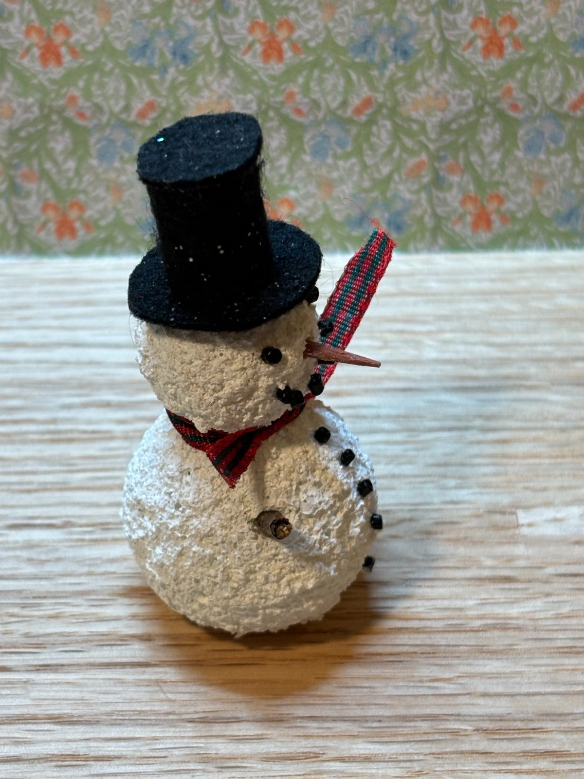 Dollhouse Miniature Snowman Handcrafted by Taylor Jade