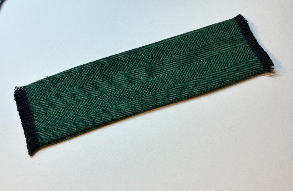 Dollhouse Miniature Dark Green Throw